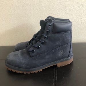 Navy blue/purple Timberland Boots